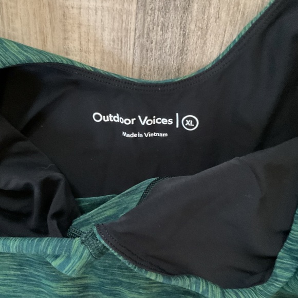 Outdoor Voices Flow Full Length Bodysuit -Green -Size XL - Picture 3 of 4